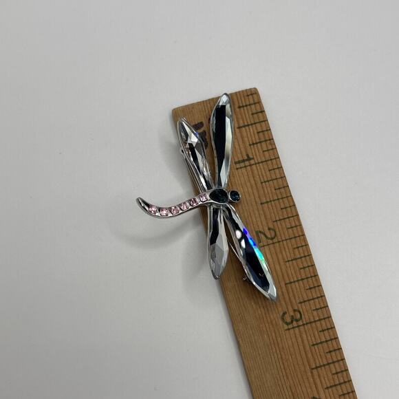 Vintage Swarovski Brooch Dragonfly Iridescent - Picture 6 of 7